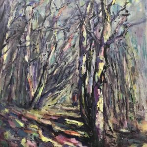 Painting of a wood by the Trent for sale