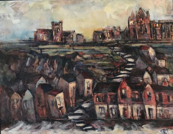 Contemporary Arr Oil painting of Whitby for sale