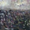 Contemporary Art oil painting of Derbyshire edges for sale