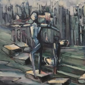 Oil painting for sale by Steph Trethowan called Compassion