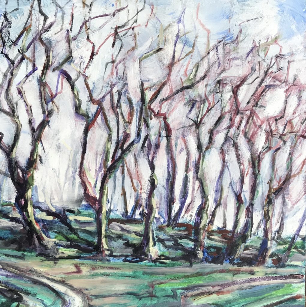 Oil painting for sale of Chanctonbury Ring Sussex